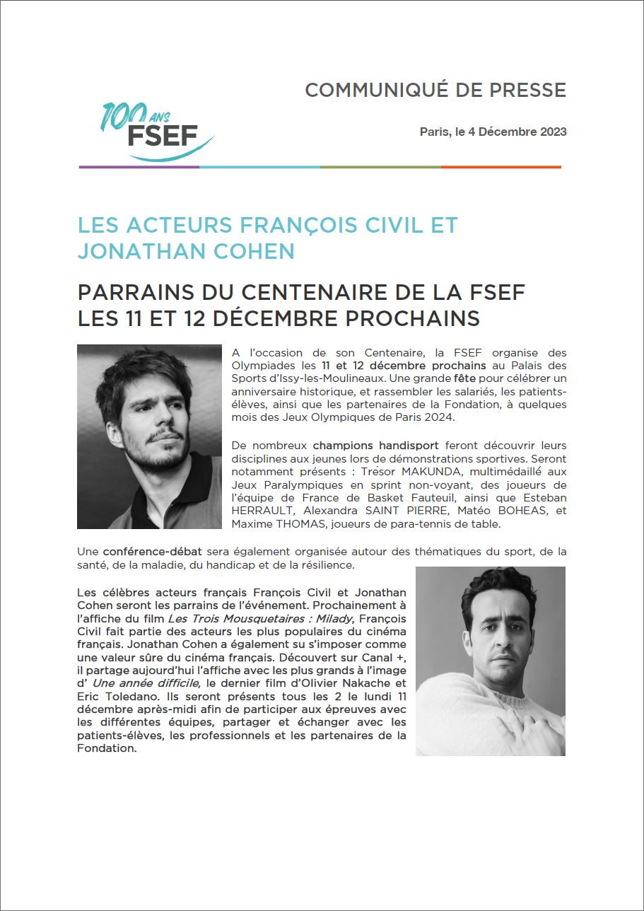 Communiqué de presse - Juillet 2022